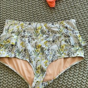 Kortni jeane ruffle high waisted swim bottoms